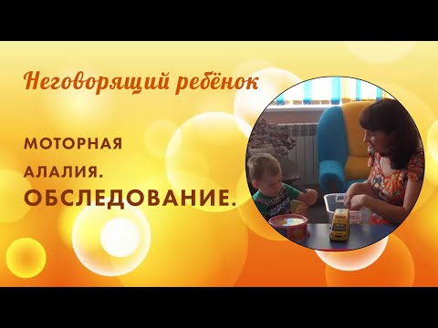 Видео: Обследование неговорящего ребёнка 3-х лет. Моторная алалия. Часть 1.