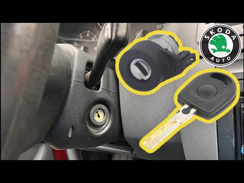 Видео: Как снять личинку замка зажигания на Skoda/VW, вся линейка VAG без снятия самого замка?!