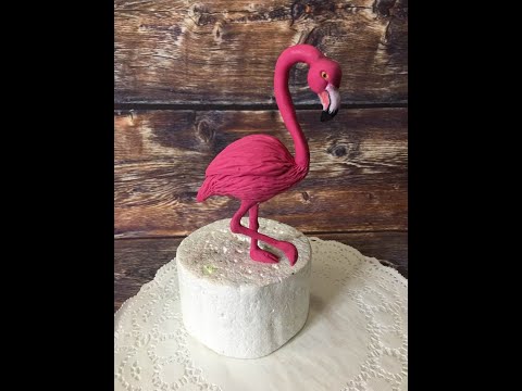 Видео: Фламинго из мастики самый подробный урок /how to make a Flamingo cake topper