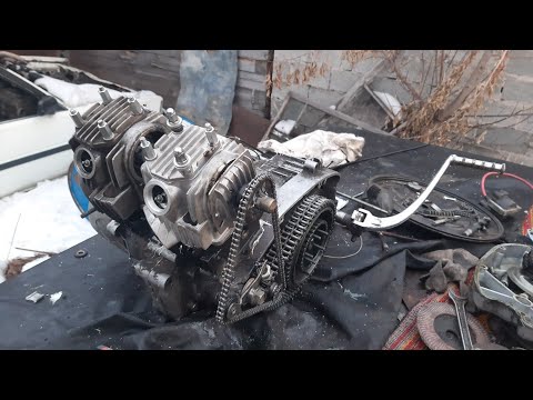 Видео: Четырехтактный (4т) иж юпитер 5 из стандартного двигателя! Мотор собран!