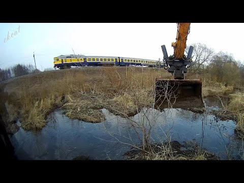Видео: Разрушаем старую, бобровую плотину.
