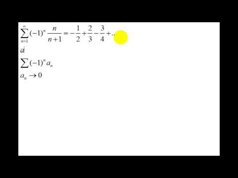 Видео: Числовые ряды | знакочередующиеся ряды | признак Лейбница | конкретные примеры | 3