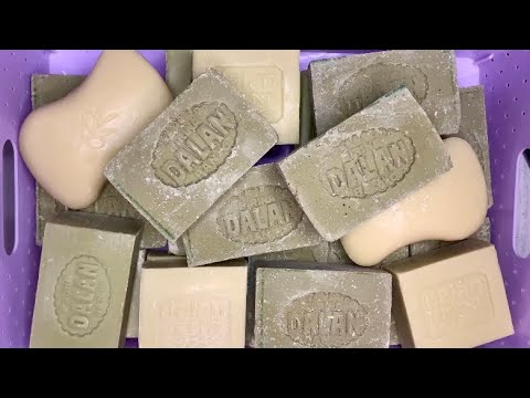 Видео: ASMR🧼🔪Cutting dry and crispy soap🎶Резка сухого и хрустящего мыла 💚DALAN💚