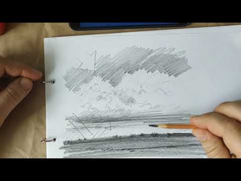Видео: Карандаш. Облака. Задание 4.