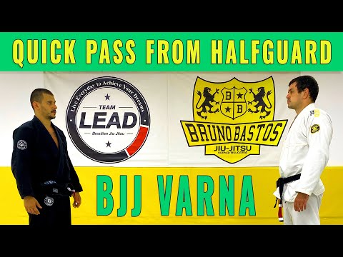 Видео: BJJ Varna - Quick pass from halfguard - Бразилско джу-джицу - Техника на седмицата S02 Ep02