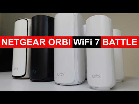 Видео: Сравнение NETGEAR Orbi WiFi 7: 970, 870, 770 и 370 — характеристики, тесты скорости, дальность де...
