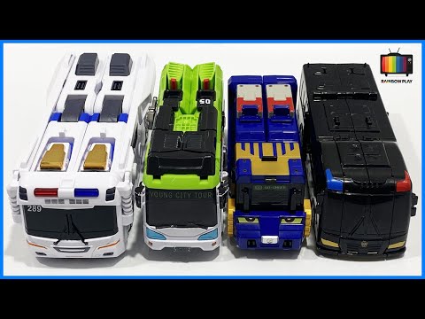 Видео: [Коллекция] Металлические карточные боты Hello Carbot Tobot Power Rangers Blue Cop Trinity K-Cops...