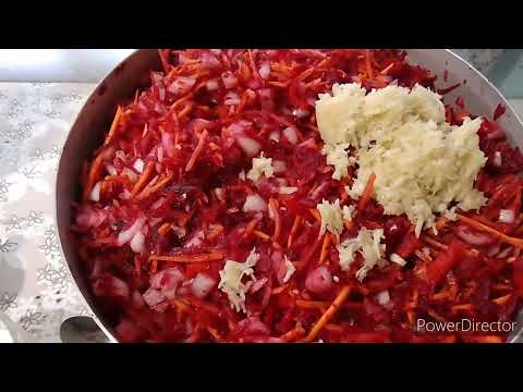 Видео: Полуфабрикат, заготовка для борща на зиму в автоклаве.