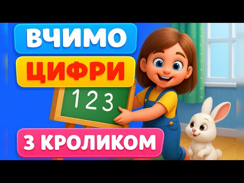 Видео: ВЧИМО ЦИФРИ З КРОЛИКОМ