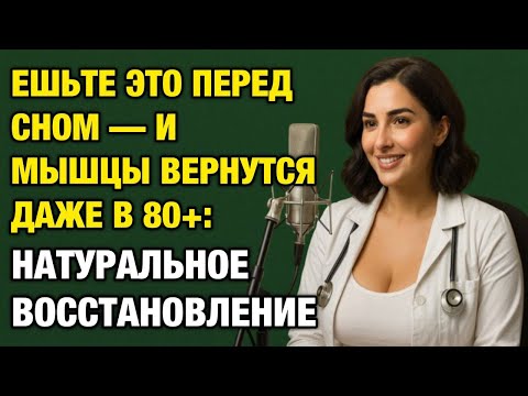 Видео: Ешьте это перед сном — и мышцы вернутся даже в 80+: натуральное восстановление | Здоровье пожилых