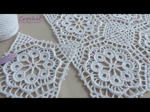 Видео: Забавный КВАДРАТНЫЙ МОТИВ "Вишеньки" вязание крючком МК🌿Easy Crochet square motifs pattern🌿