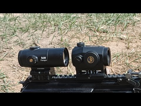 Видео: Коллиматор SCRAPPER 1x25 SOL и Магнифер PARAGON 5x30 micro от Vector Optics на TG-2 03 366ТКМ