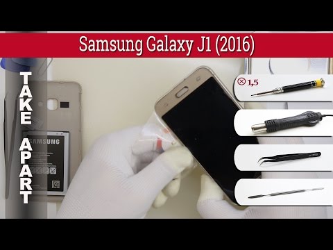 Видео: Как разобрать 📱 Samsung Galaxy J1 (2016) SM-J120f Разборка и ремонт