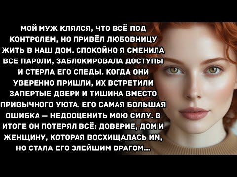 Видео: Мой муж клялся, что всё под контролем, но привёл любовницу жить в наш дом. Спокойно я сменила все...