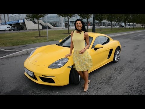 Видео: Татьяна и ее желтая туфелька Porsche 718 Cayman Глав тест драйв / Glav Test Drive