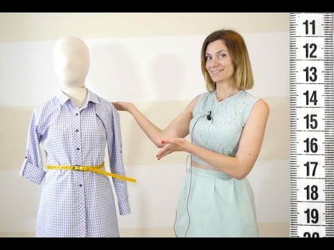 Видео: Я ШЬЮ: Платье-рубашка с ЩЕЛЕВИДНОЙ проймой: МОДЕЛИРОВАНИЕ+РАСКРОЙ ч.1