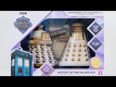Видео: Доктор Кто: История далеков #20 [Воспоминания далеков] Распаковка и обзор набора фигурок B&M