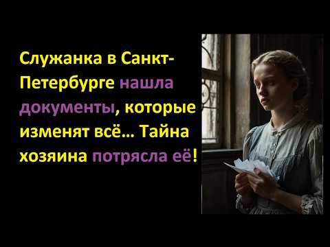 Видео: Служанка в Санкт-Петербурге нашла документы, которые изменят всё… Тайна хозяина потрясла её!