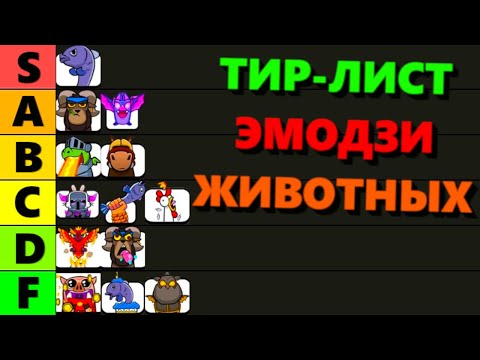 Видео: ✅ Тир-Лист ЭМОДЗИ ЖИВОТНЫХ / Clash Royale