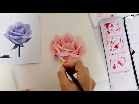 Видео: [ #учебник ]Рисовать розы без эскизов🎨