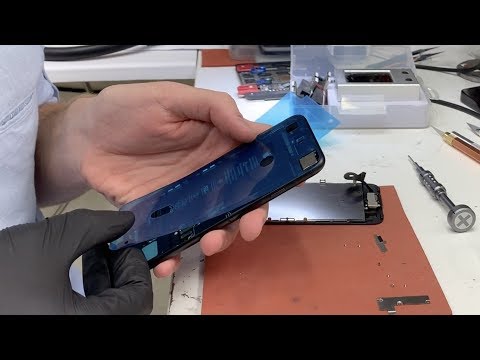 Видео: Восстановление защиты от воды и пыли на iPhone 7 / разговоры о ремонте