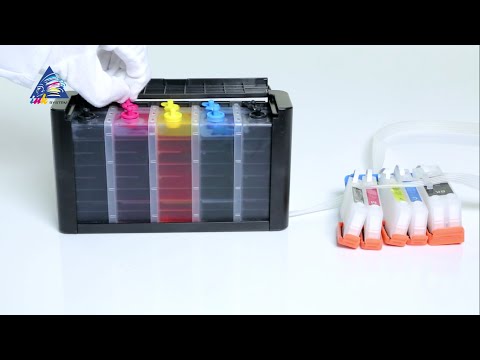 Видео: Заправка демпферной СНПЧ INKSYSTEM с нуля