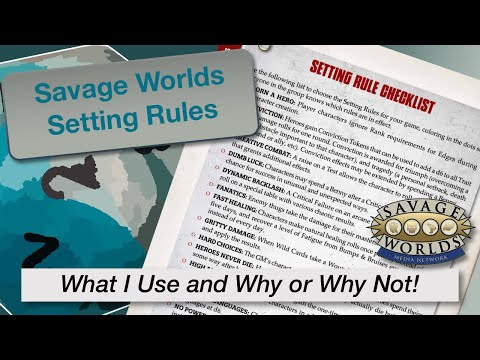 Видео: TT Эпизод 158. Установка правил, которые я использую (или не использую) в Savage Worlds — с некот...