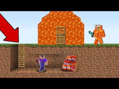 Видео: НУБЫ СДЕЛАЛИ ПОДЗЕМНЫЙ ПРОХОД ПОД ДОМ ЛАВОВОГО МОНСТРА В МАЙНКРАФТ! ТРОЛЛИНГ ЛОВУШКА МУЛЬТИК