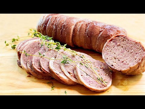 Видео: Домашняя Колбаса вкуснее магазинной без кишок и желатина