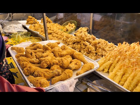 Видео: Попробуйте 10 лучших целых цыплят на традиционном корейском рынке / уличной еде