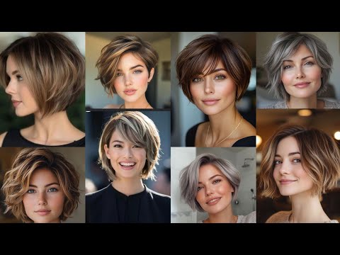 Видео: Самые красивые и шикарные идеи коротких стрижек и причесок / трендовые короткие стрижки 2025 года