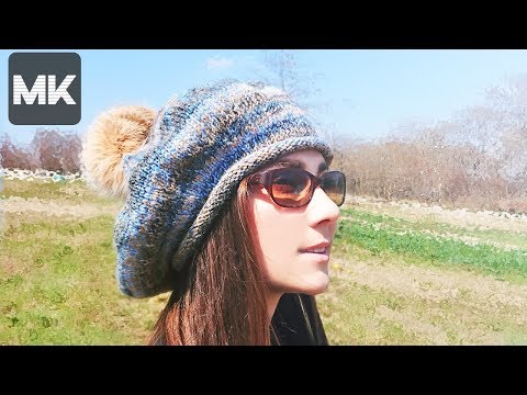Видео: УЛЬТРАМОДНЫЙ БЕРЕТ ИЗ ПРЯЖИ СПИЦАМИ / Подробный пошаговый МК по вязанию
