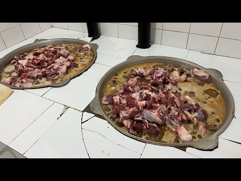 Видео: 500 кг в день! Узбекский Джиз! Мясо в Казане! Термез! Ночной клуб!