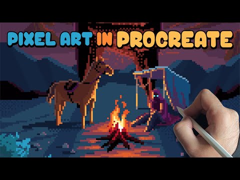 Видео: Как создать пиксельную графику в Procreate