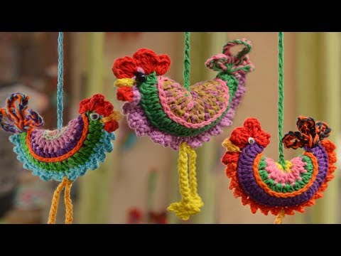 Видео: Курица связать крючком поэтапно.