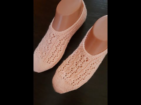 Видео: Следки с ажурным узором