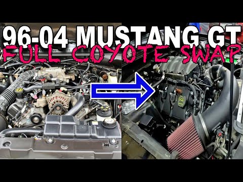 Видео: От начала до конца, замена Mustang GT Coyote 96-04 гг. *ЧТО ВАМ НУЖНО ЗНАТЬ