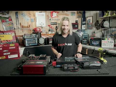 Видео: Видео сборки KickAss UltraSlim Dual Battery: инвертор мощностью 1200 Вт и центр управления KickAs...