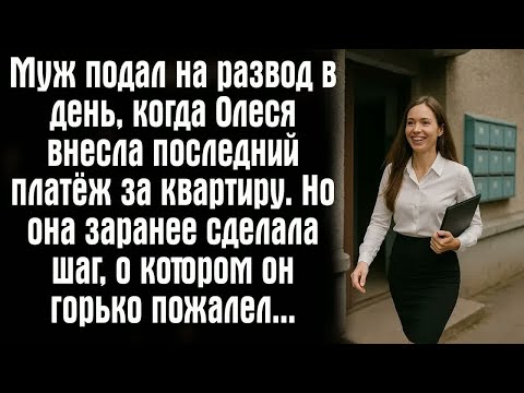 Видео: Муж подал на развод в день, когда Олеся внесла последний платёж за квартиру. Но она заранее сделала