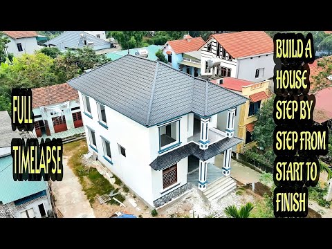 Видео: Полный таймлапс - Постройка дома шаг за шагом от начала до конца