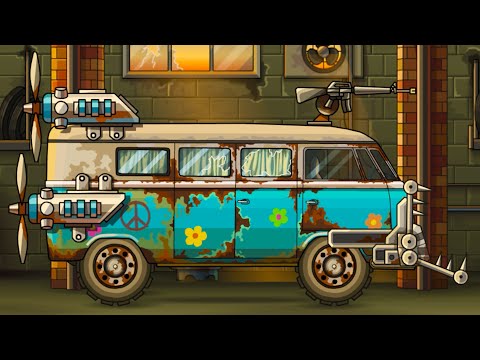 Видео: Маленький АВТОБУС Earn to Die #2 Кид проверяет тачку на прочность на Машинки Кида
