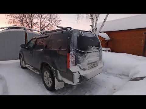 Видео: Nissan Pathfinder 2.5D. Завод дизельного  Nissan Pathfinder при -24