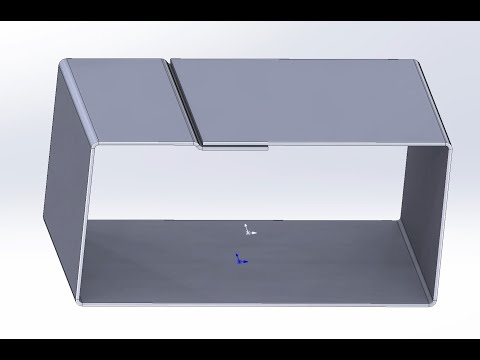 Видео: Solidworks уроки: создание стыков листового металла для сварки