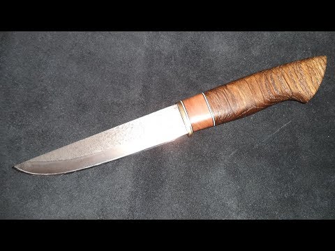 Видео: Нож из мехпилы Р3М3Ф2 , рукоять из дуба
