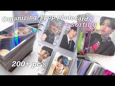 Видео: Сортировка и организация к-поп фотокарт skz, bts | sorting and organizing k-pop photocards