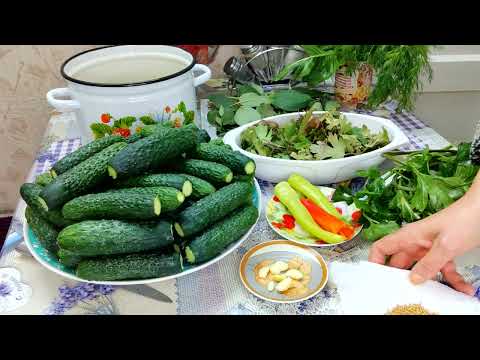 Видео: Огурцы быстрого соления, как у бабушки ! Полезно, вкусно аппетитно !