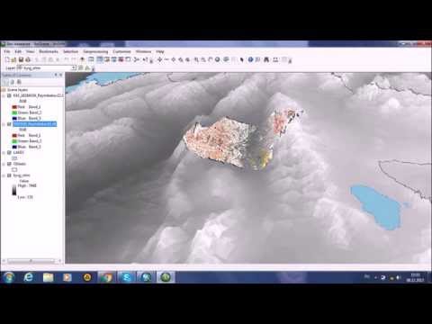 Видео: Работа с ArcGIS ArcScene 3D модель местности SRTM