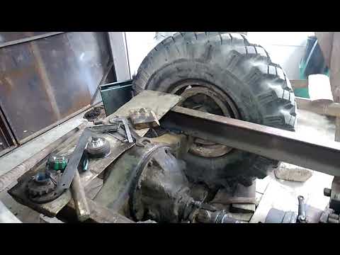 Видео: Ставим раздатку газ 66 на самодельный трактор.