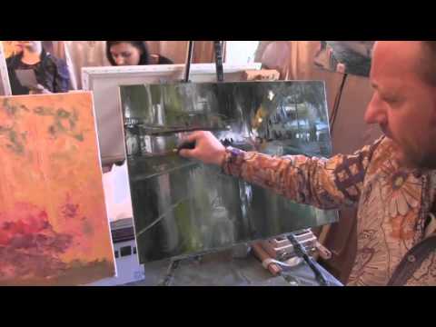 Видео: Улочка   ИГорь Сахаров  Живопись маслом