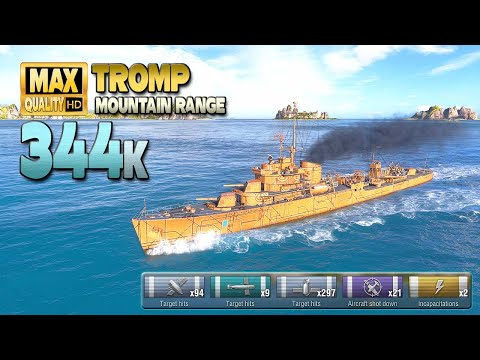 Видео: Эсминец «Тромп»: герой западного фланга — World of Warships